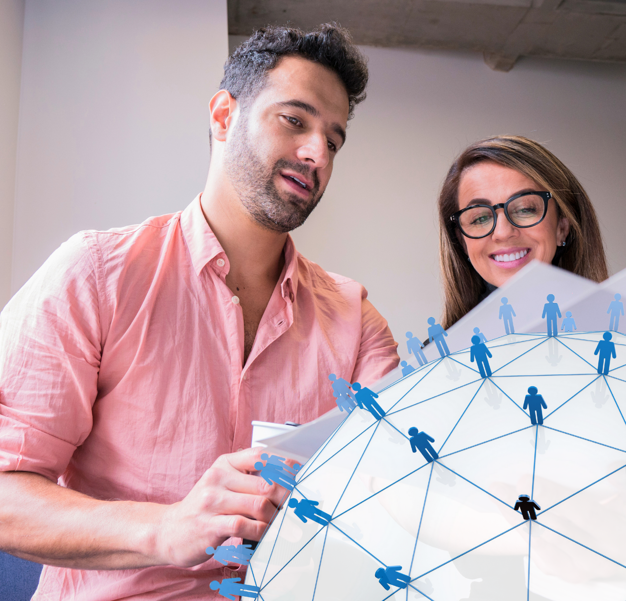 group of people in an online coworking space